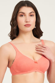 JOCKEY-1250 Wirefree Non Padded Plus Size Super Combed Cotton Elastane Stretch Full Coverage Everyday with Contoured Shaper Panel and Adjustable Straps