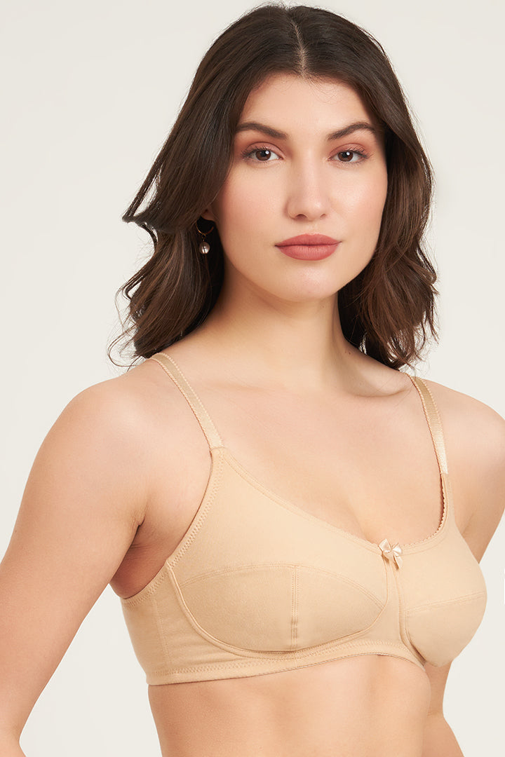 JOCKEY BRA-1615 Wirefree Non Padded Super Combed Cotton Elastane Stretch Full Coverage Everyday Bra with Soft Adjustable Straps