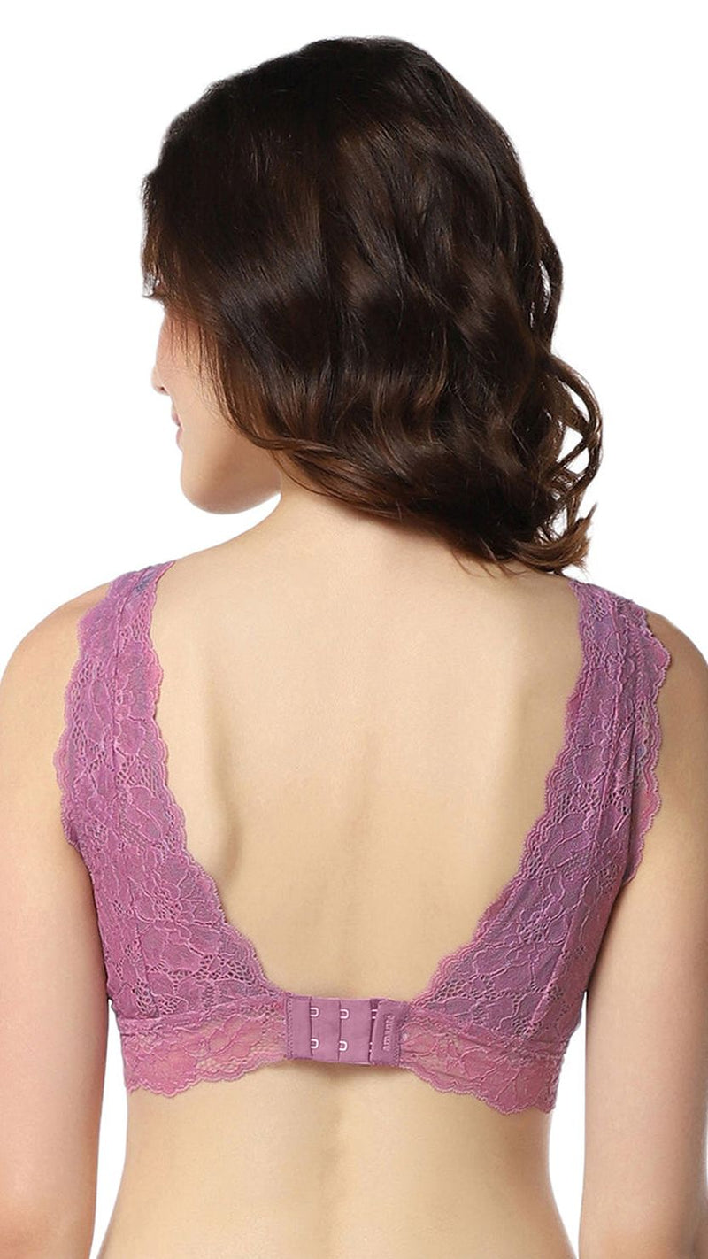 Amante Floral Lace Padded Longline Bra