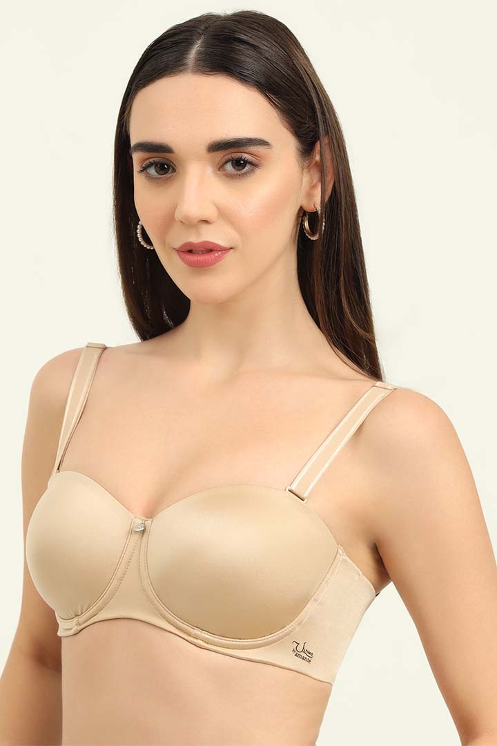 AMANTE BRA-F0017 Sandalwood Amante Padded Wired Full Coverage Detachable Straps Signature Multiway Strapless Bra