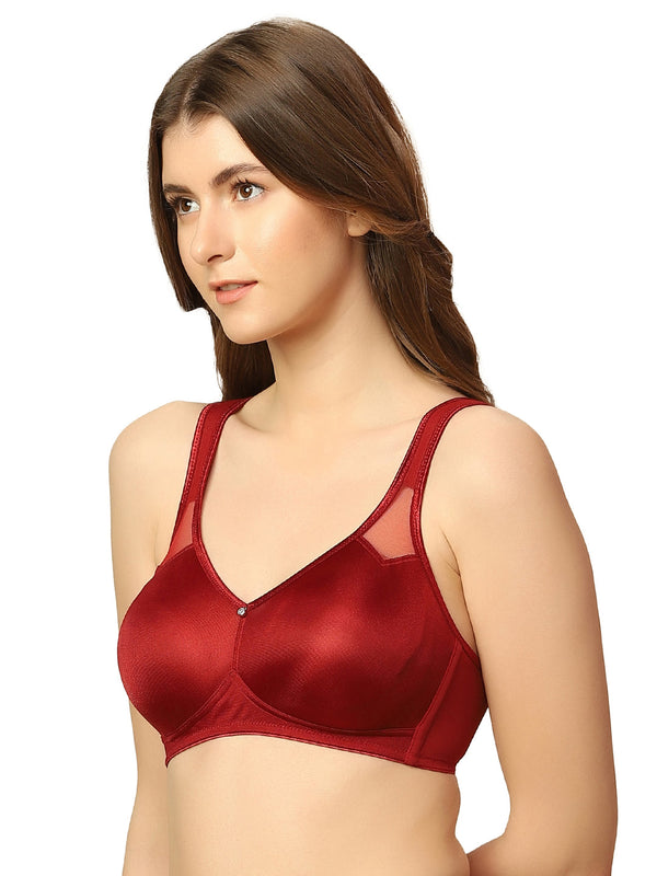 TRIUMPH-100I527 Minimizer 121 Wireless Non Padded Comfortable High Support Big Cup Bra
