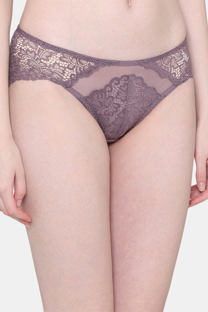 WACOAL PANTY IAP317 Emma Lace Low Waist Medium Coverage Bridal Wear Lace Bikini Panty