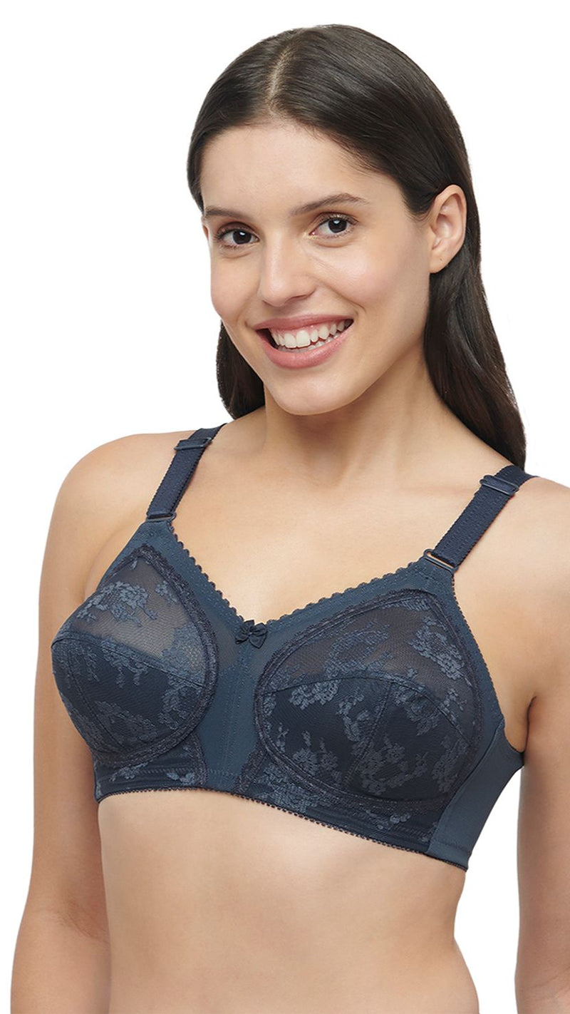TRIUMPH-20I319 JQ Doreen Wireless Non Padded Full Coverage Support Big-Cup Classics Bra