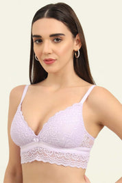 SLUUW BRA-SB006 - LIGHTLY PADDED LACY BRALETTE