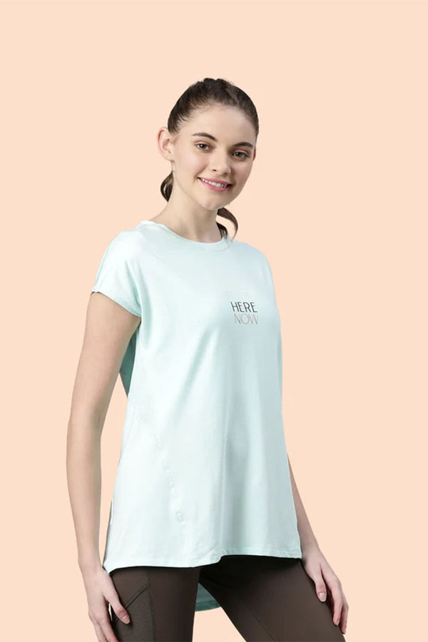 ENAMOR A305 Active Stay Fresh Tee | Dry Fit Cotton Spandex Workout Tee