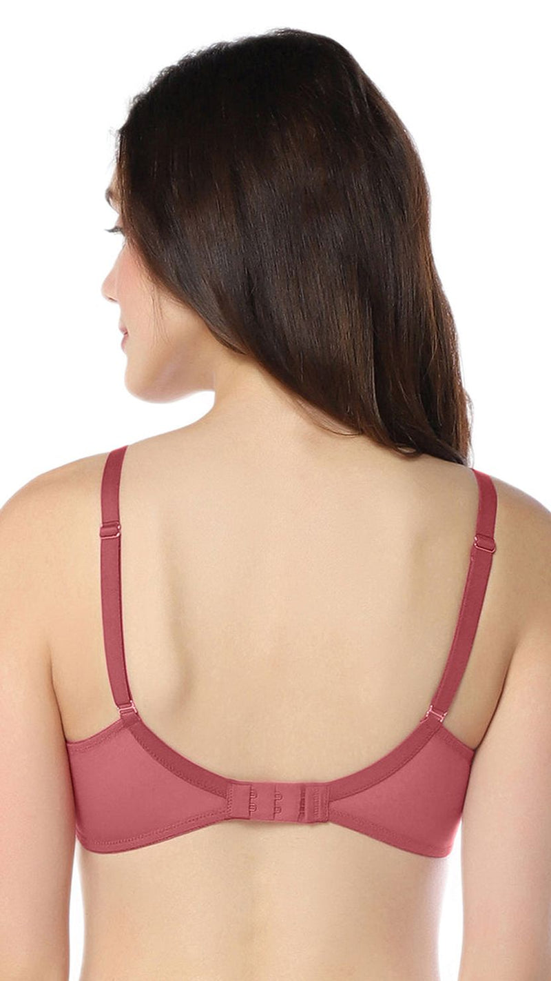 Amante Padded Wired Demi Coverage Lace Bra