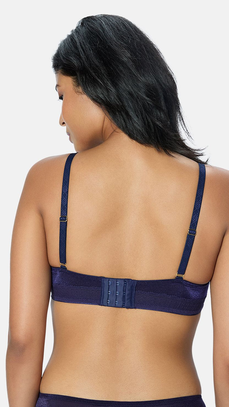 Triumph Blue Second Skin Shimmer Wire-Free Bra