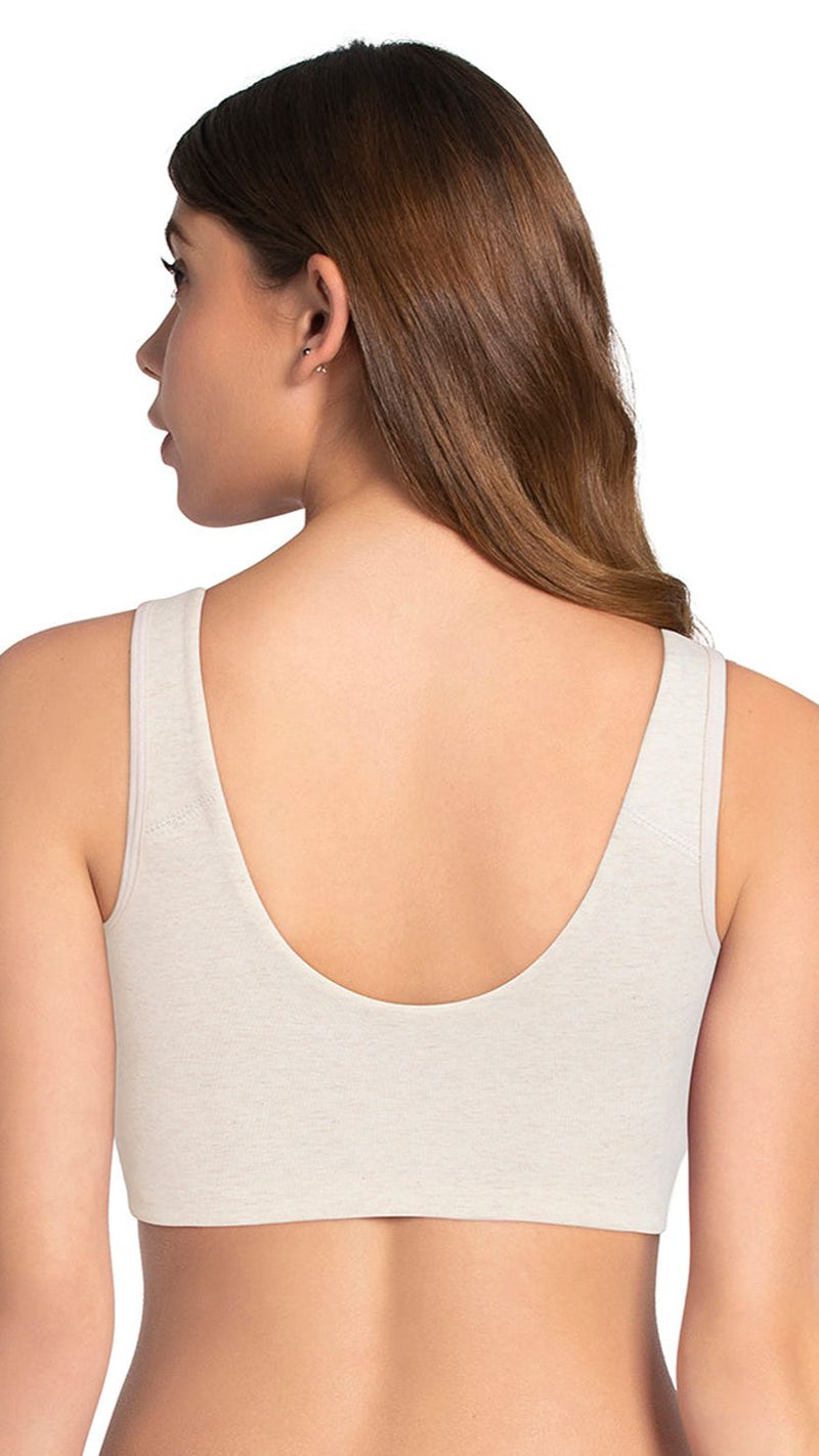 Amante Ivory Non-Padded Wirefree Curved Seam Lounge Bra