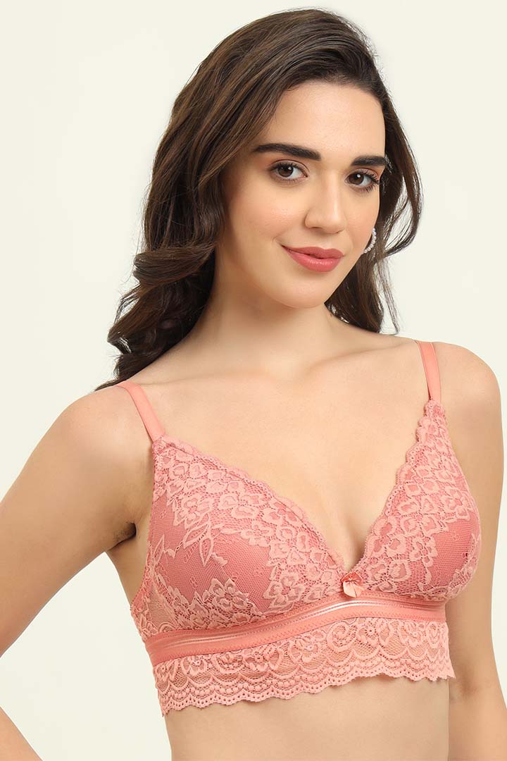 SLUUW BRA-SB006 - LIGHTLY PADDED LACY BRALETTE