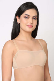 WACOAL BRA IB5246R Contour Padded Wired 3/4th Cup Full Coverage Mesh Fashion Bra - Beige