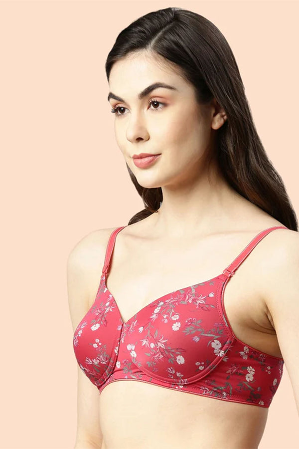 ENAMOR BRA F165 Ecolite Fabric Smooth Support Bra for Women - Padded, Wirefree and High Coverage
