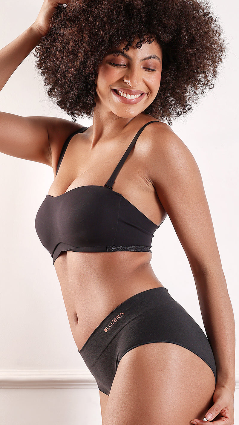 High-Waist Seamless Brief | No-Show Full Coverage Panty