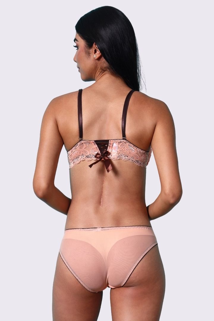 AXTZH One-Piece Panty – Everyday Comfort Blended with Stylish Elegance AP0512-PEACH
