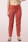 ENAMOR-E014 Brick Melange ESSENTIALS COTTON LOUNGE PANTS