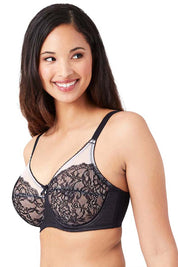 WACOAL BRA-855186 Retro Chic Non Padded Wired Full Coverage Full Support Everyday Comfort Bra