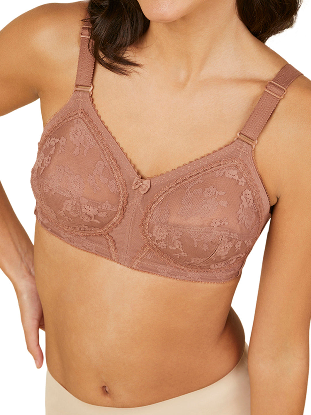 TRIUMPH-20I319/2 Doreen Wireless Non Padded Full Coverage Support Big-Cup Classics Bra