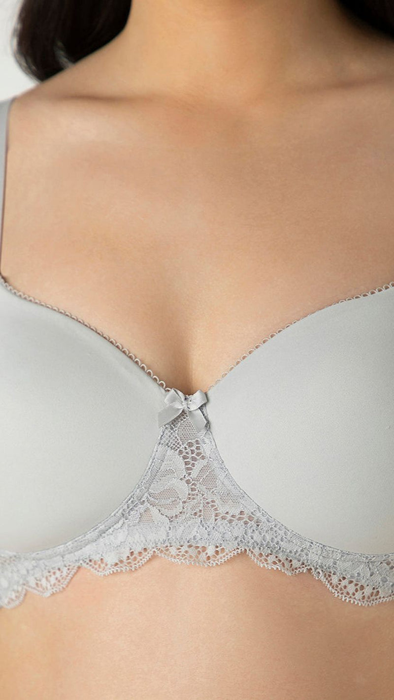 Amante Lace Trim Padded Wirefree Bra