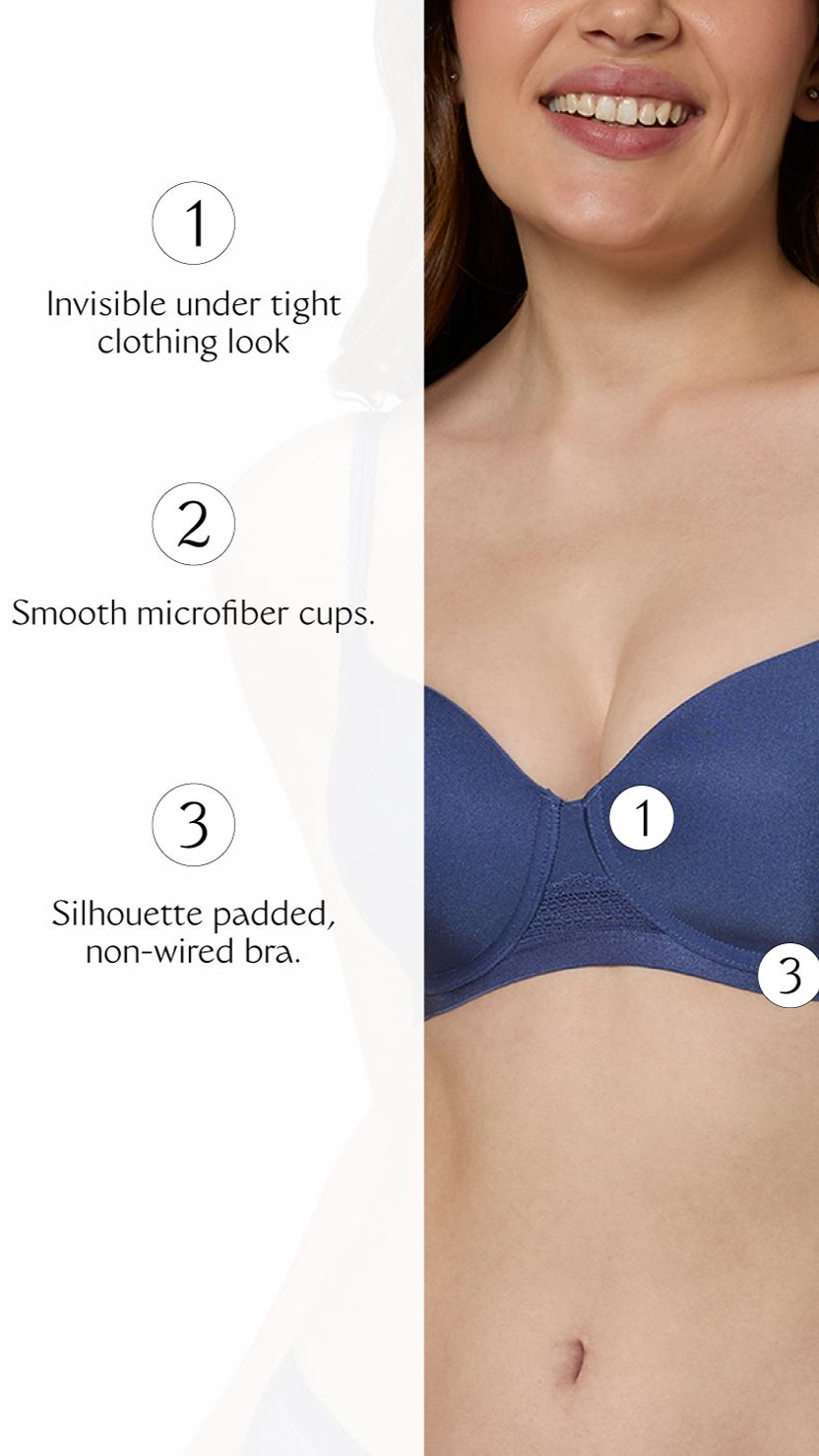 Triumph Blue Silhouette Seamless Wireless T-Shirt Bra