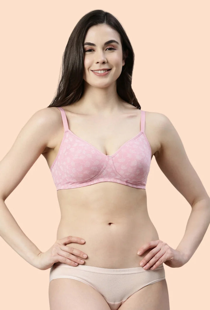 ENAMOR BRA-A042 /2 Side Support Shaper Classic Bra - Supima Cotton Non-Padded Minimizer Wirefree