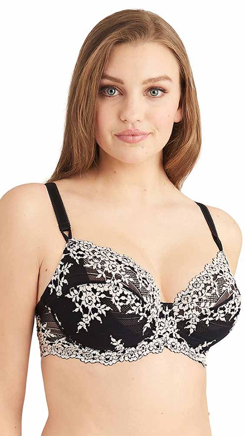 Wacoal Floral Lace Non-Padded Wired Medium Coverage Bra