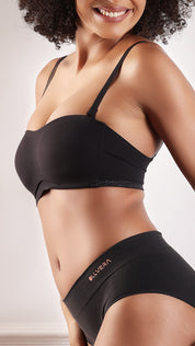 Padded Strapless Bandeau Bra | Bonded Multi-Way Bra with Silicone Grip