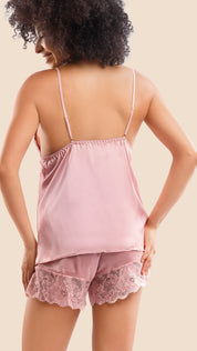 Satin & Lace 3-Piece Cami Set | Bridal Nightwear