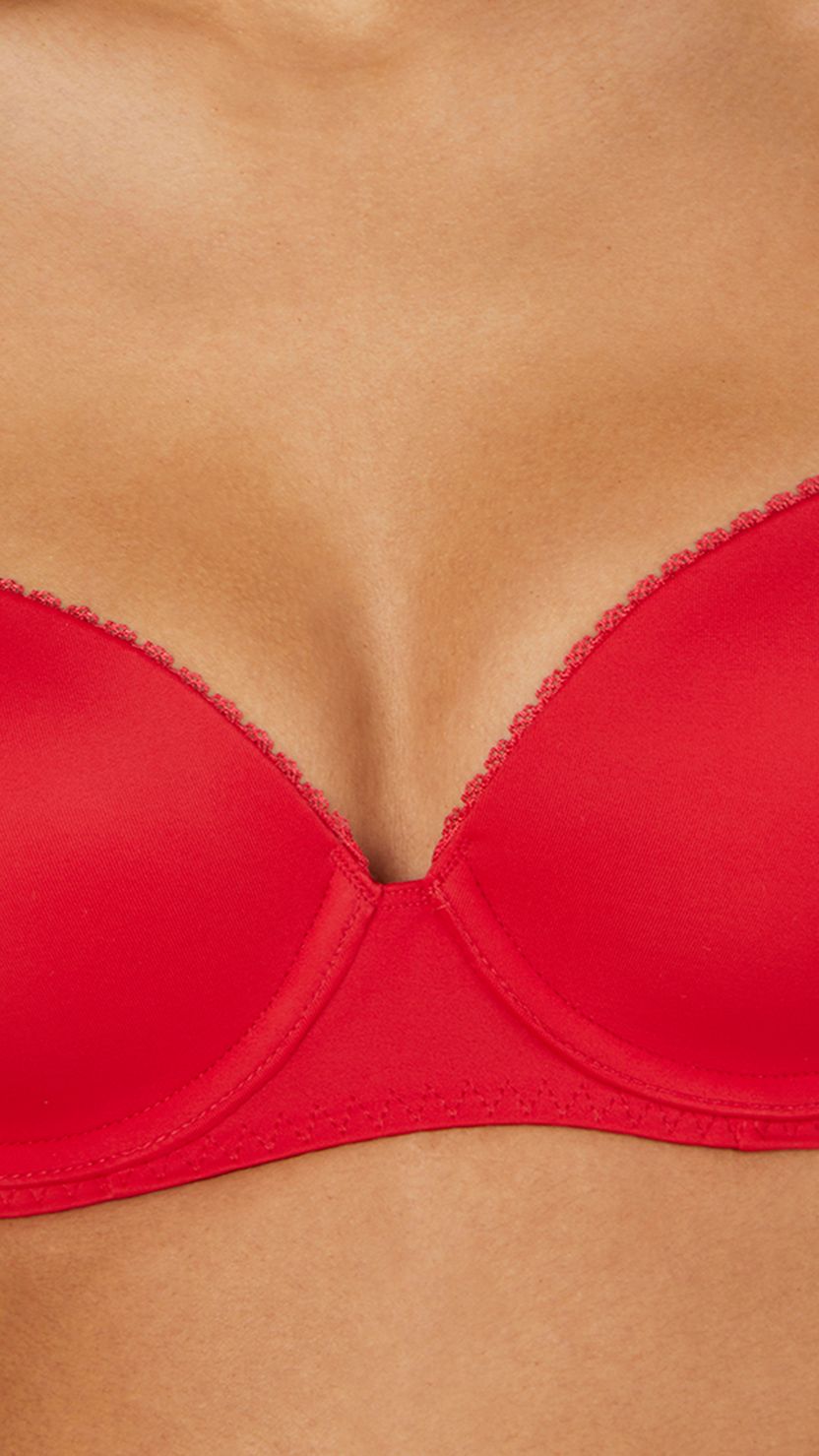 Triumph Red Wireless Padded Seamless T-Shirt Bra