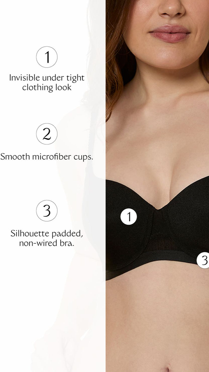 Triumph Black Silhouette Seamless Wireless T-Shirt Bra