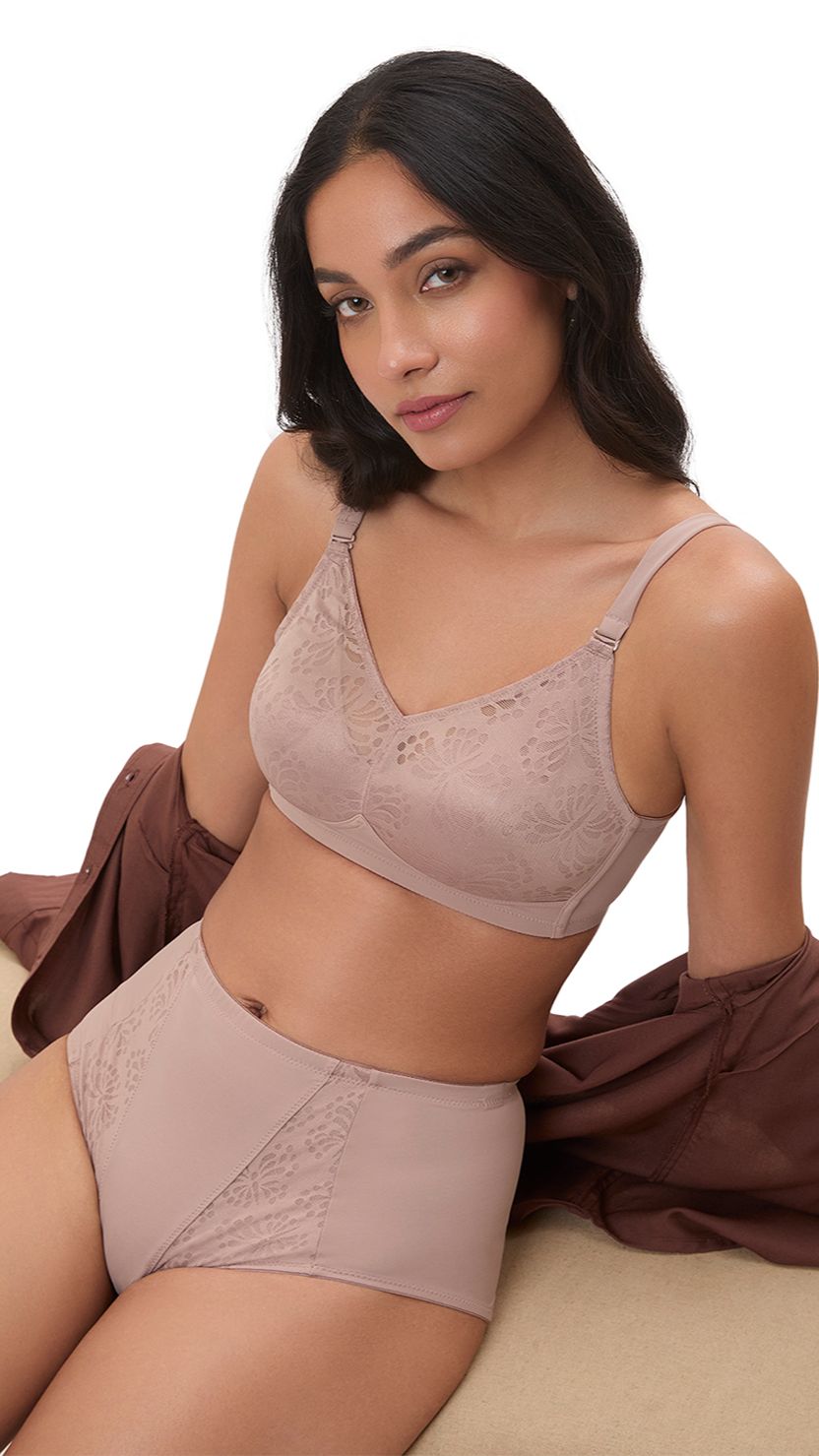 Triumph Mauve Minimizer 112 Non Padded Wireless Seamless Bra