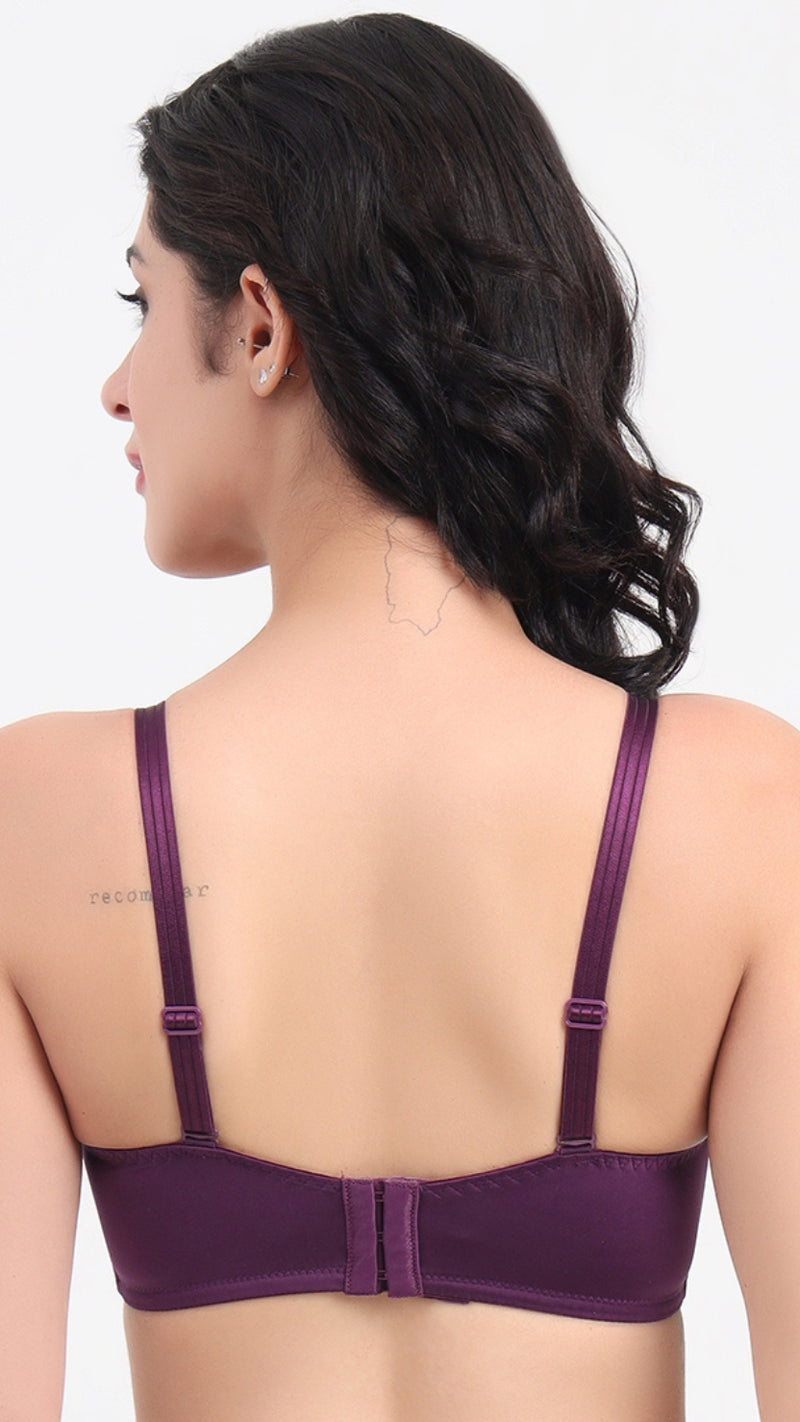 Triumph Purple Wire-Free Seamless T-Shirt Bra