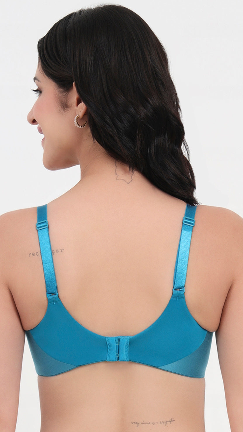 Triumph Lightly Padded Blue Full Coverage T-Shirt Bra