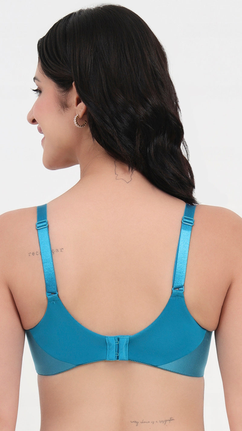 Triumph Lightly Padded Blue Full Coverage T-Shirt Bra