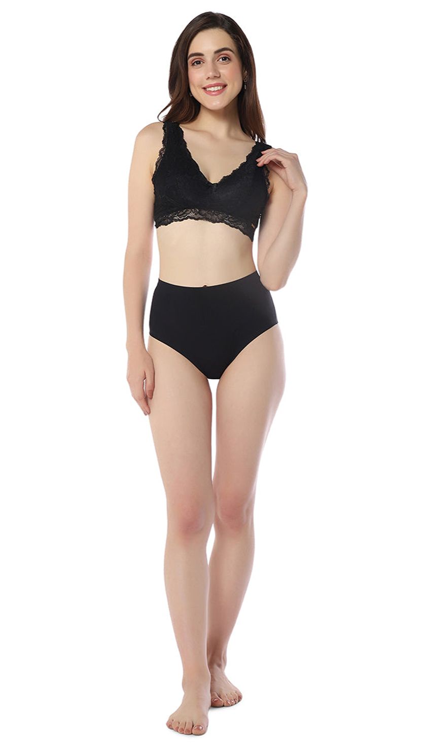 Amante Floral Lace Longline Bralette