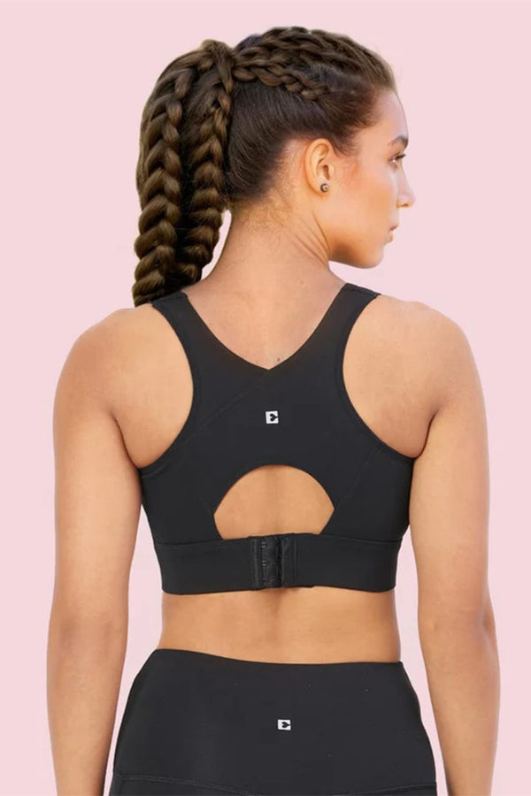 ENAMOR BRA A205 Women's Quick Dry Sports Bra - High Support, Padded, High Coverage, Non-Wired