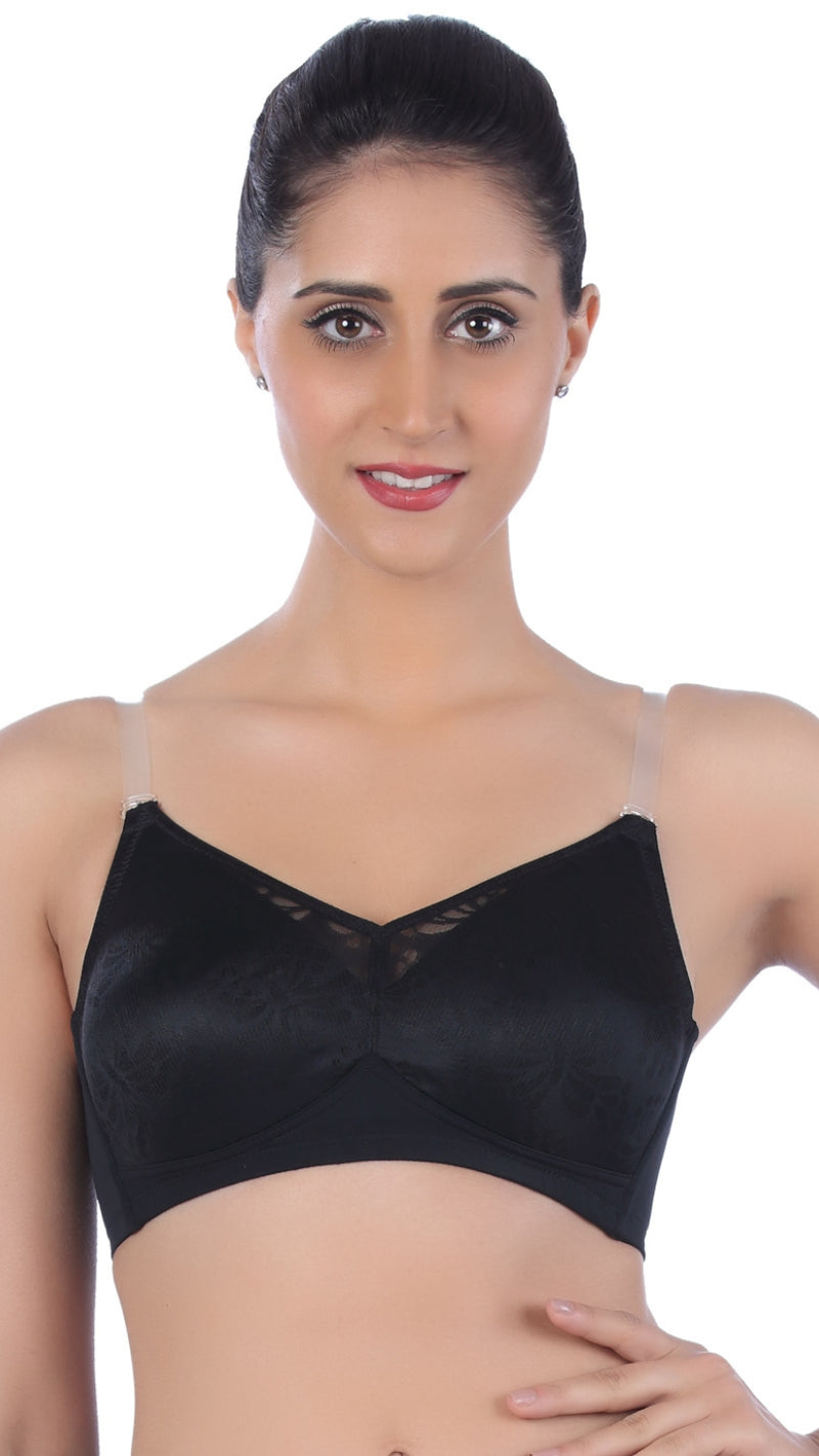 Triumph Black Non-Padded Wireless Seamless Minimizer Bra
