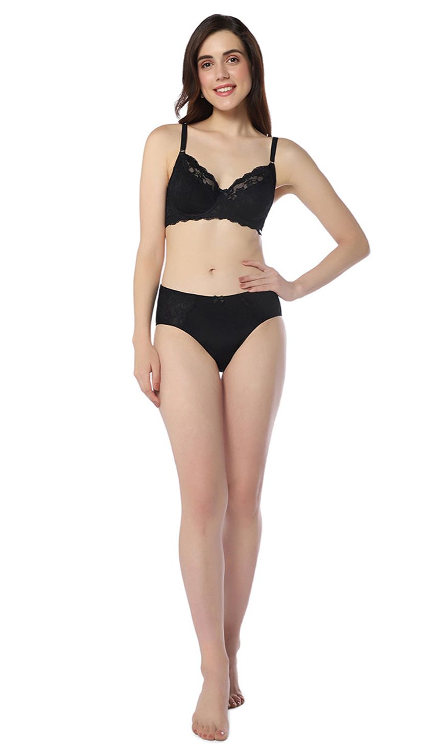 Amante Wired Non-Padded Lace Bra