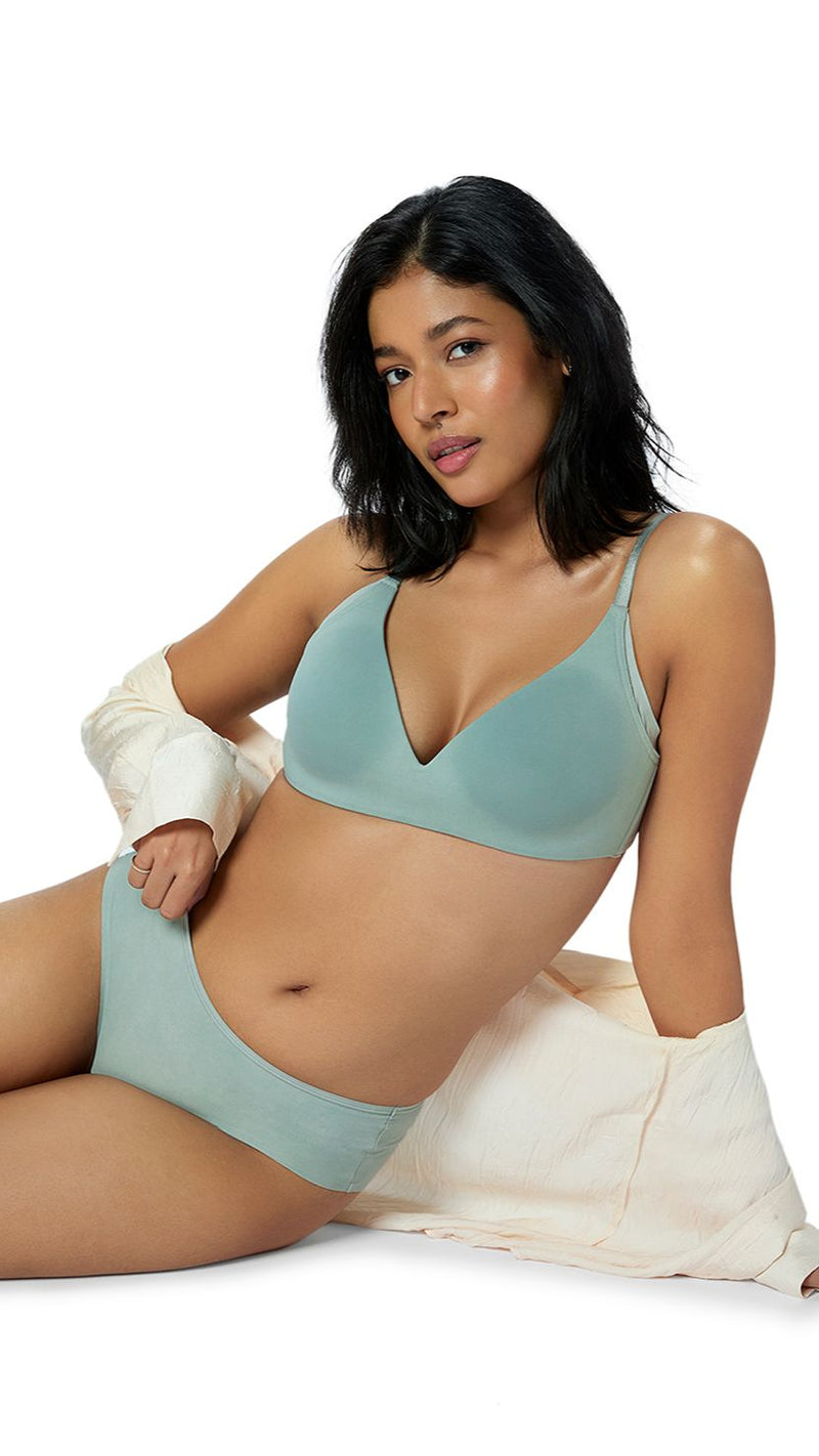 Triumph Blue Invisible Comfort Wire-Free Bra