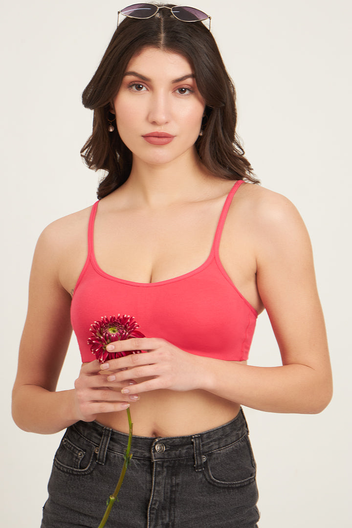 JOCKEY BRA-SS12 Wirefree Non Padded Super Combed Cotton Elastane Stretch Full Coverage Beginners Bra with Adjustable Straps