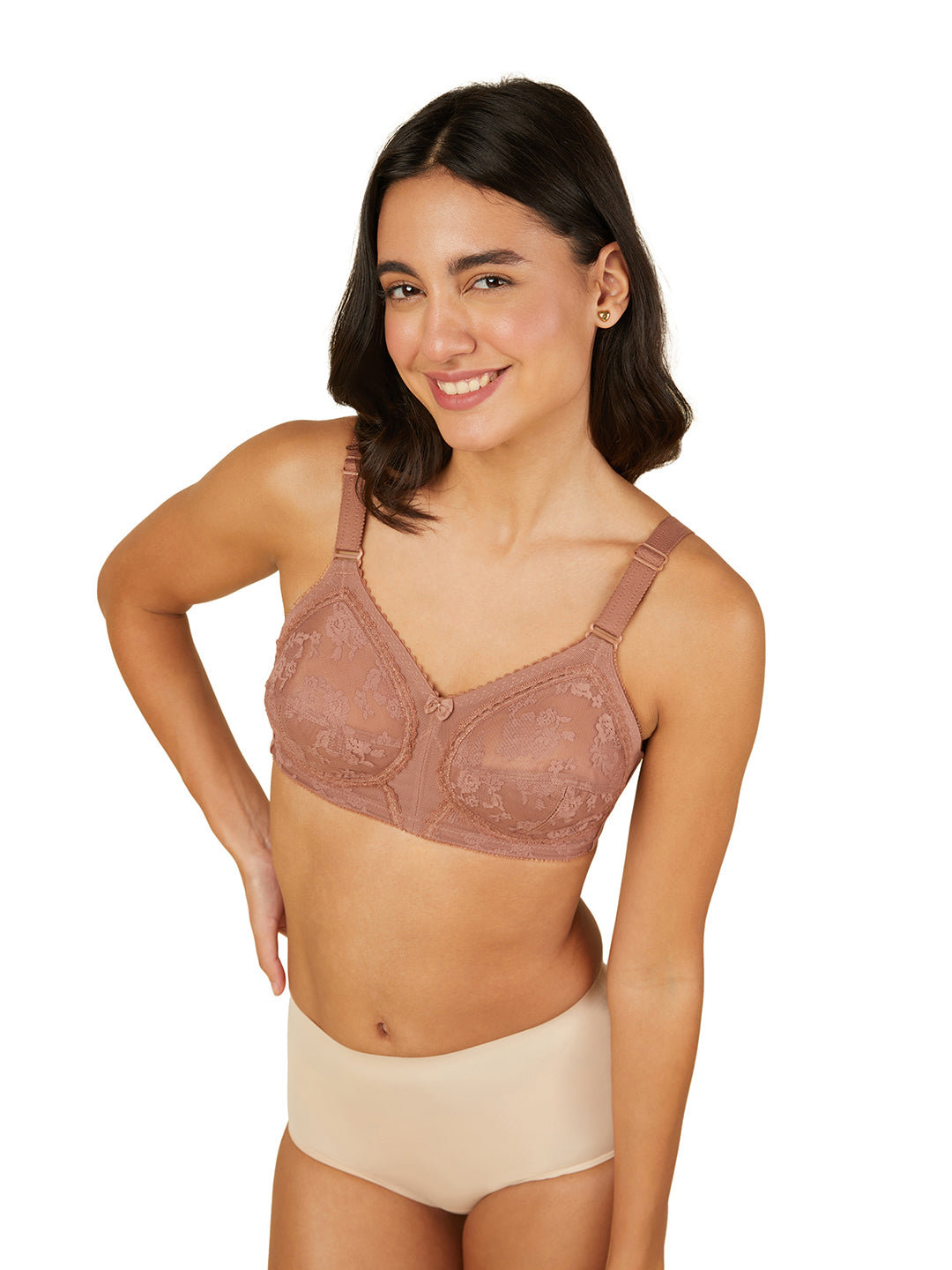 TRIUMPH-20I319 3D Doreen Wireless Non Padded Full Coverage Support Big-Cup Classics Bra