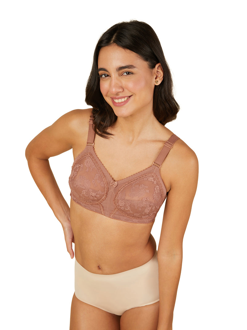 TRIUMPH-20I319 3D Doreen Wireless Non Padded Full Coverage Support Big-Cup Classics Bra