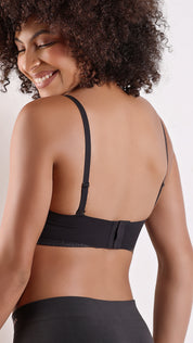Padded Strapless Bandeau Bra | Bonded Multi-Way Bra with Silicone Grip