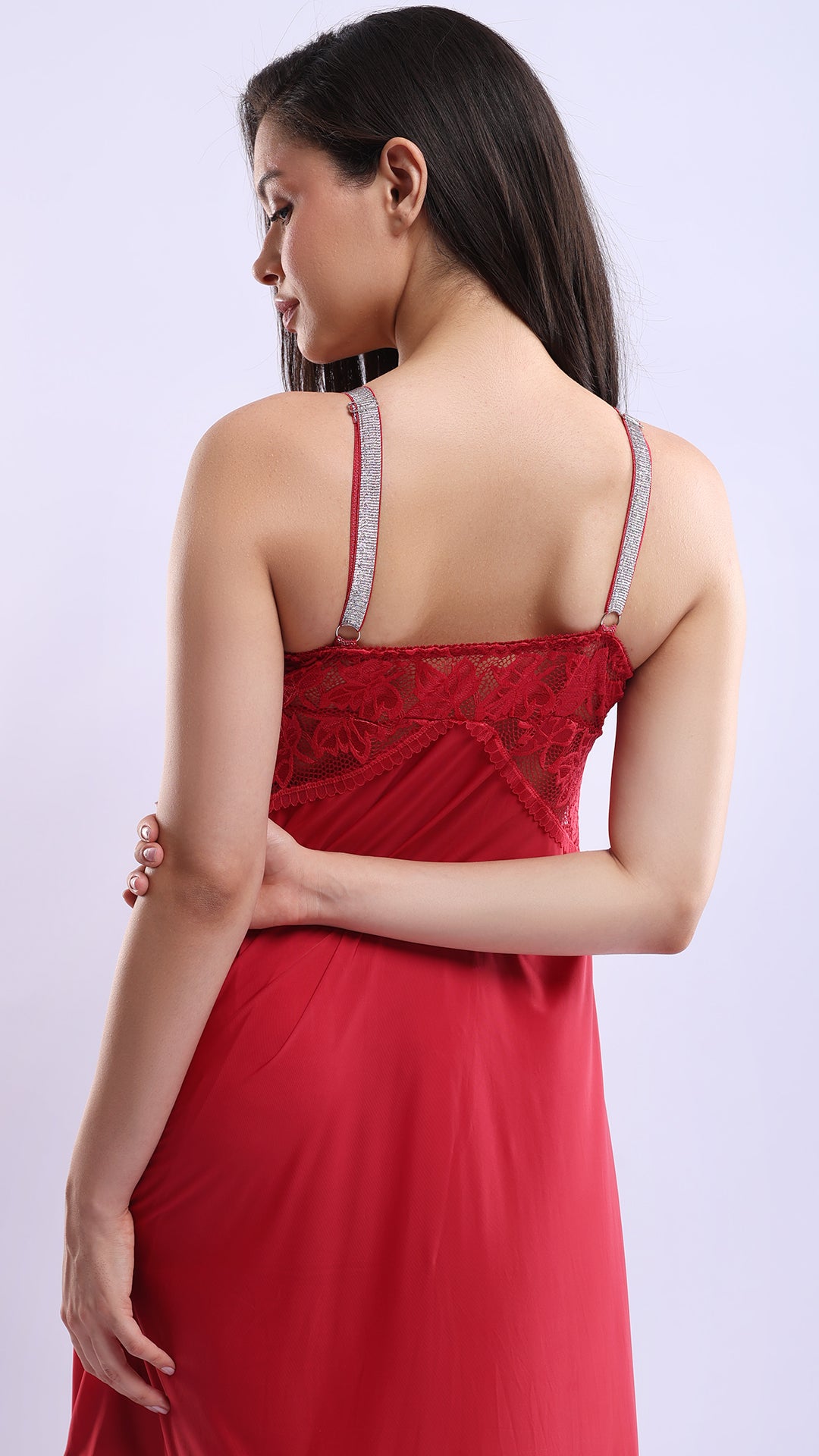 Lace Bodice Soft Fabric Babydoll | Flared Sleepwear
