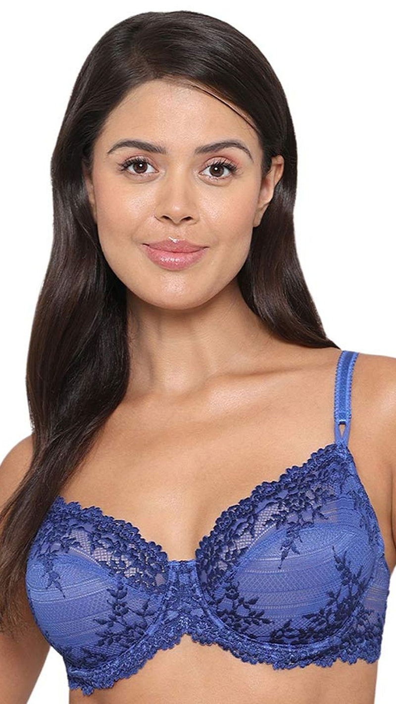 Wacoal Floral Lace Non-Padded Wired Medium Coverage Bra