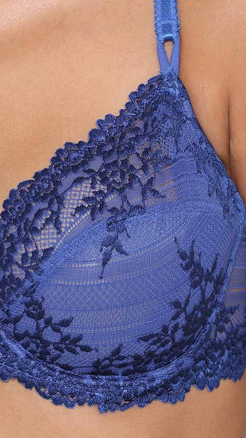 Wacoal Floral Lace Non-Padded Wired Medium Coverage Bra