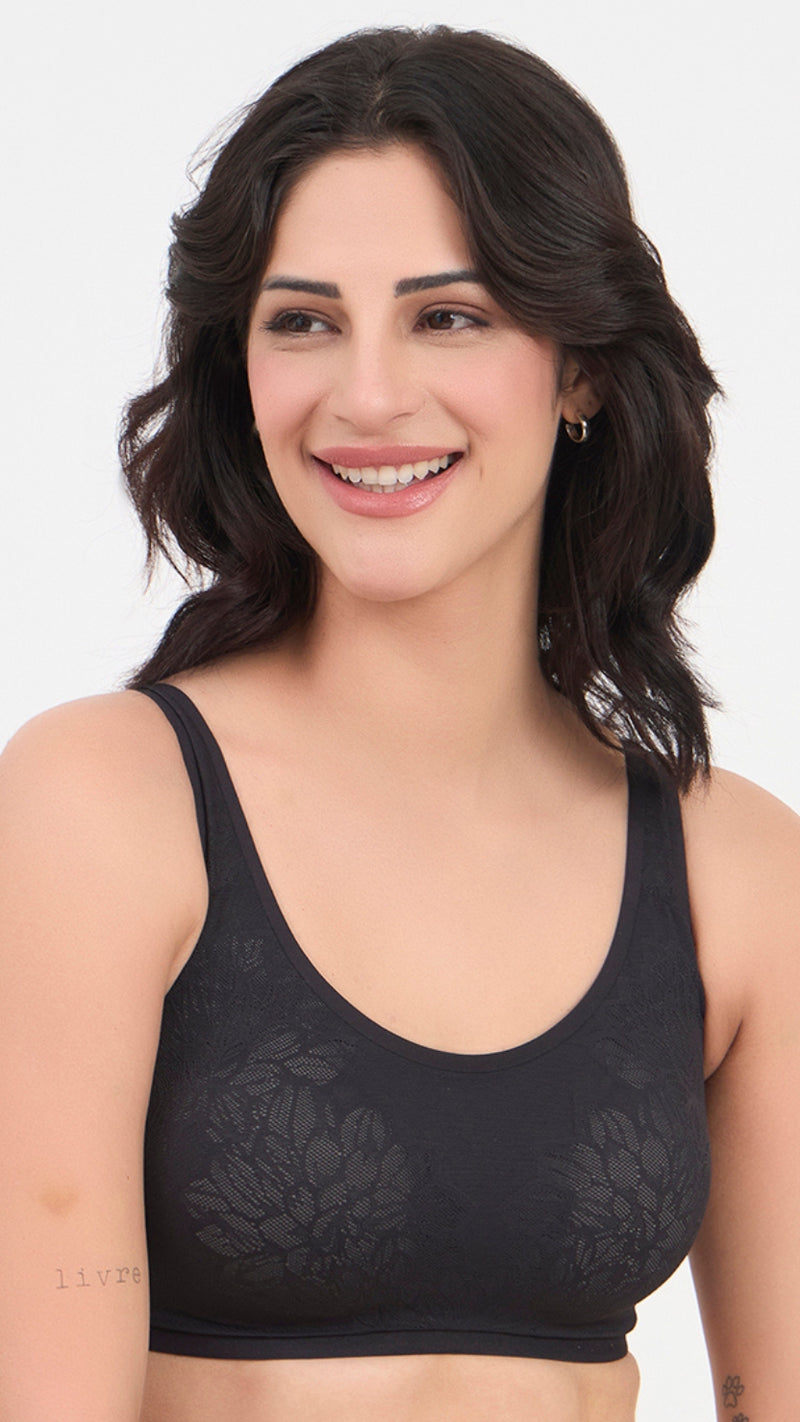 Triumph Black 4D Stretch Wirefree T-Shirt Bra