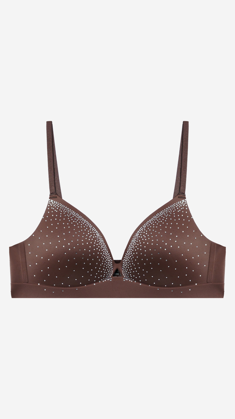 Coffee Bonded Wirefree Padded Bra