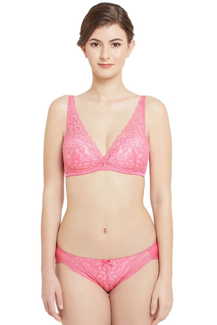 WACOAL BRA-IAT155 Mystique Padded Non-wired 3/4th Cup Bridal Wear Medium coverage Lace Bra