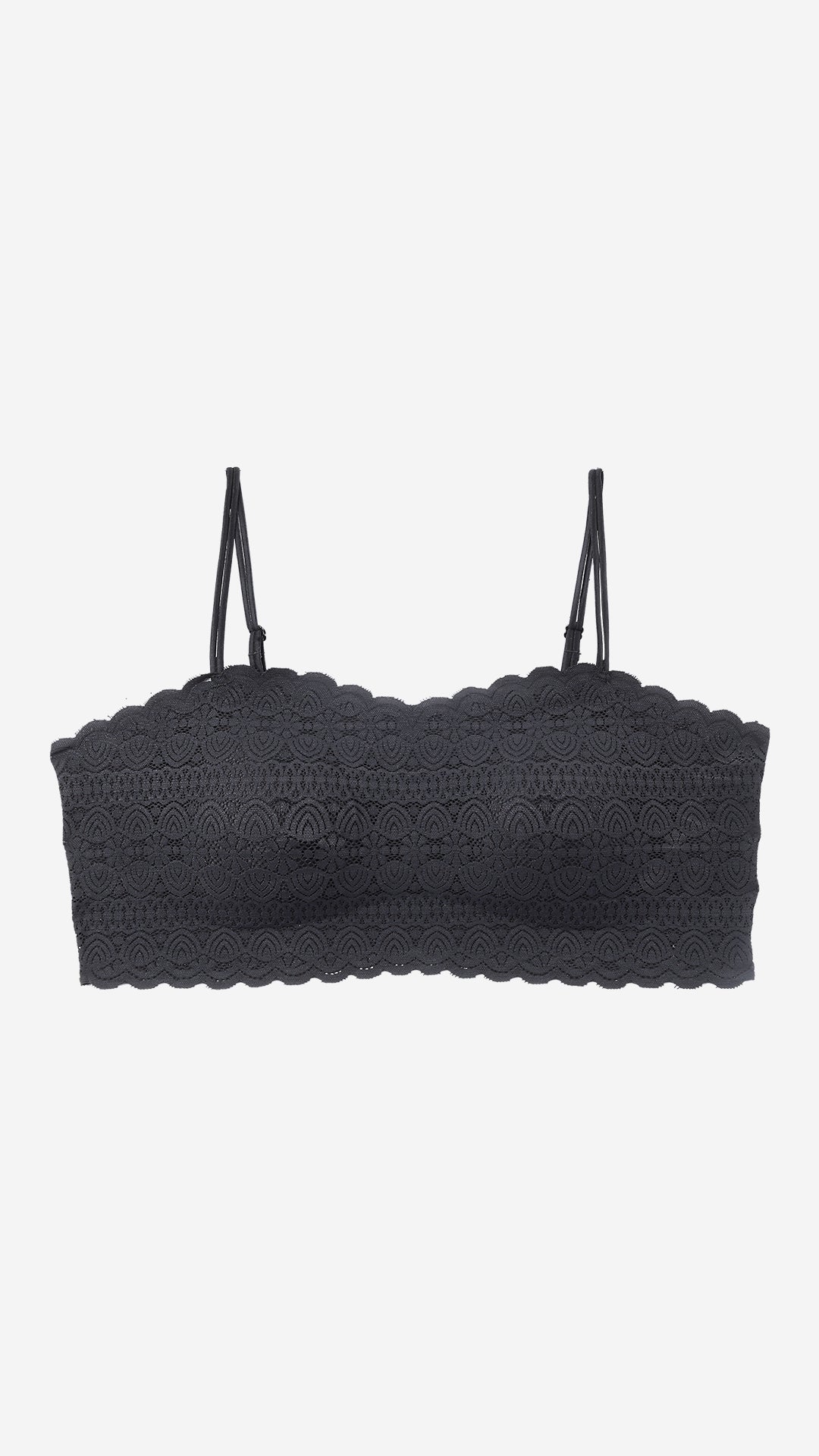 Black Lace Padded Bralette, Wire-Free