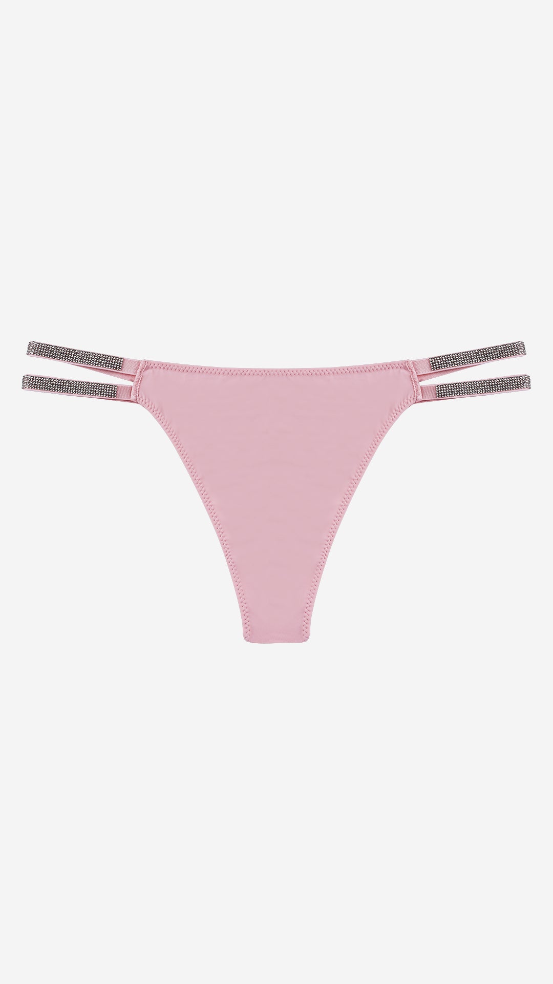 Pink Diamante Strappy Thong
