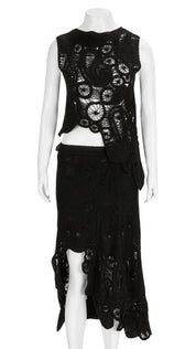 Crochet Sleeveless Beach Top | Handcrafted Open-Weave Cover-Up